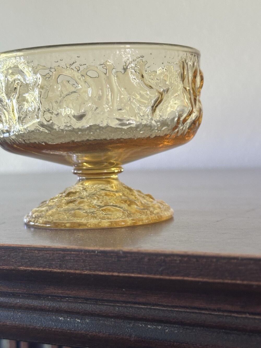 Set of 4 Vintage Anchor Hocking "Milano" Footed Dessert / Sherbet Bowls
